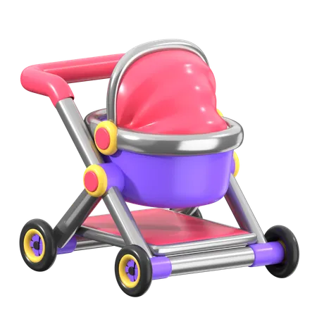 Baby Stoller  3D Icon