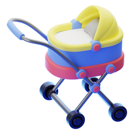 BABY STROLLER  3D Icon