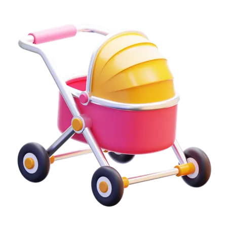 BABY STROLLER  3D Icon