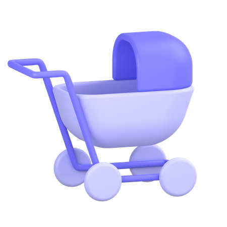 Baby Stroller  3D Icon