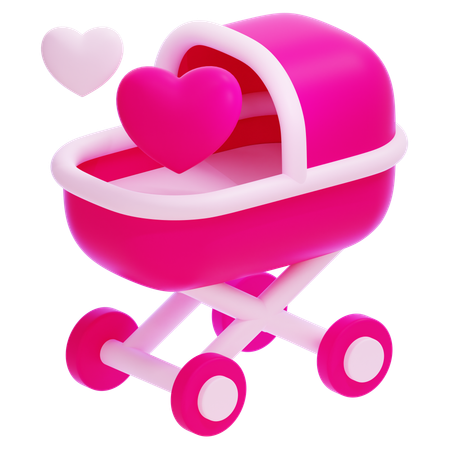 Baby Stroller  3D Icon