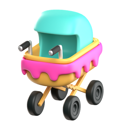 Baby Stroller  3D Icon