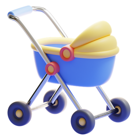 BABY STROLLER  3D Icon