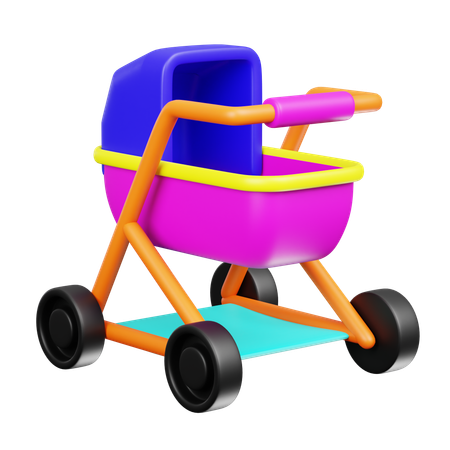 Baby Stroller  3D Icon
