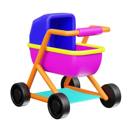 Baby Stroller  3D Icon