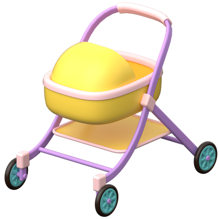 Baby Stroller  3D Icon