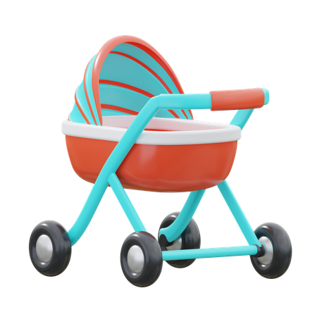 Baby Stroller  3D Icon