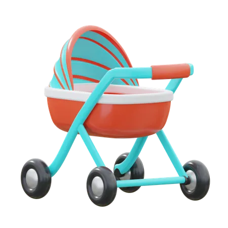 Baby Stroller  3D Icon