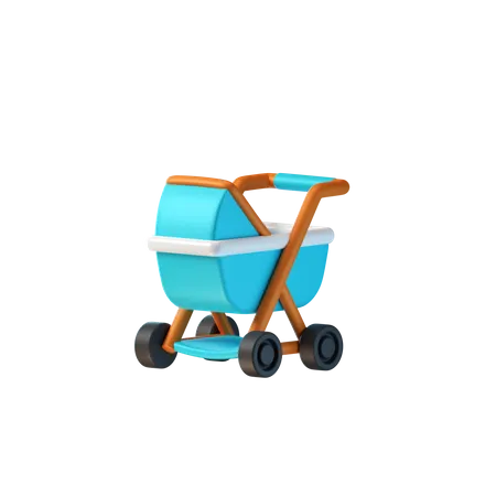 Baby Stroller  3D Icon