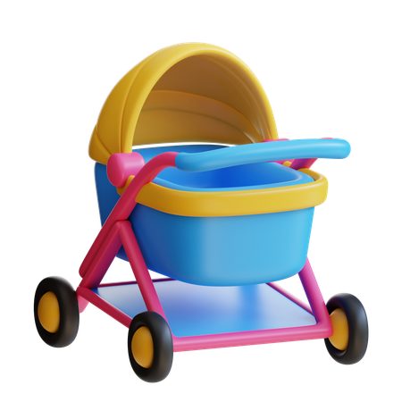 Baby Stroller  3D Icon