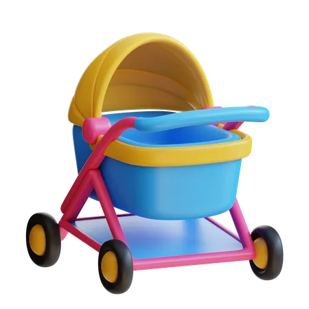 Baby Stroller  3D Icon