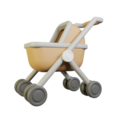 Baby Stroller  3D Icon