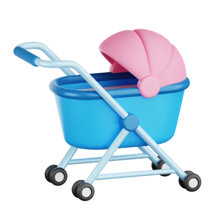 Baby stroller  3D Icon