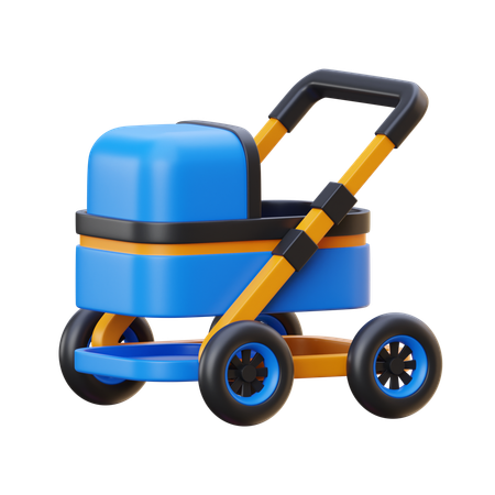 Baby Stroller  3D Icon