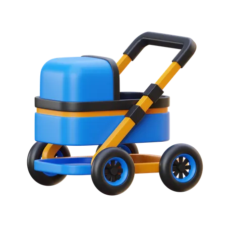 Baby Stroller  3D Icon