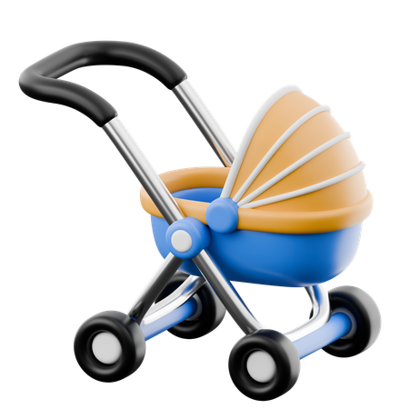 Baby Stroller  3D Icon