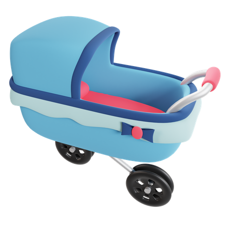 Baby Stroller  3D Icon