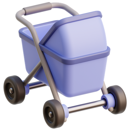 Baby Stroller  3D Icon