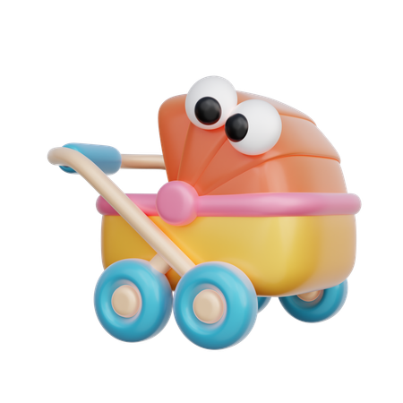 Baby Stroller  3D Icon