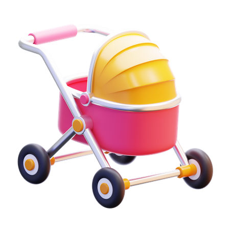 BABY STROLLER  3D Icon