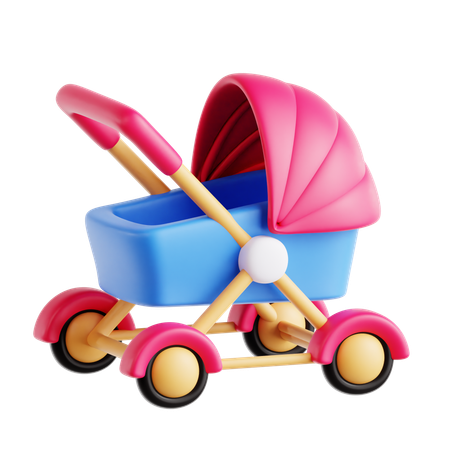 Baby Stroller  3D Icon