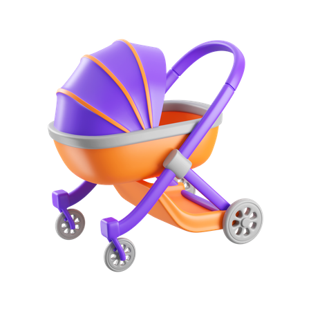 Baby Stroller  3D Icon