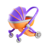 baby stroller 3d
