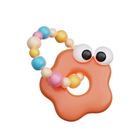 Baby Teething Ring  3D Icon