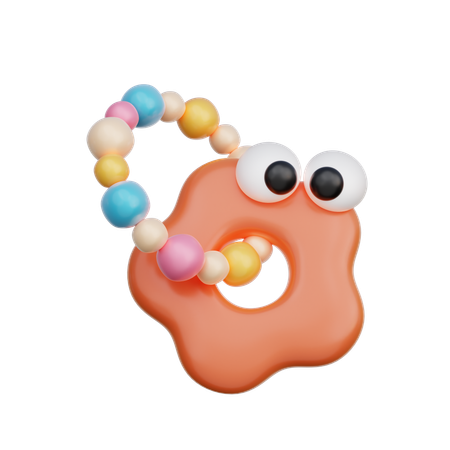 Baby Teething Ring  3D Icon