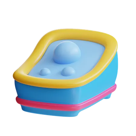 3 D Baby Tub Icon 3D Icon