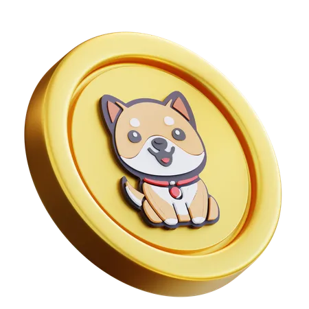 3 D Illustration Babydoge Coin 3D Icon