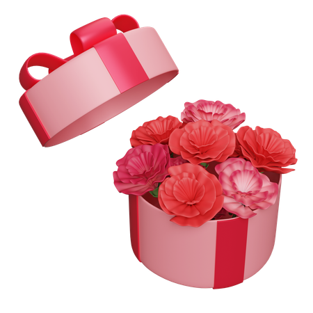 Boîte à fleurs  3D Icon