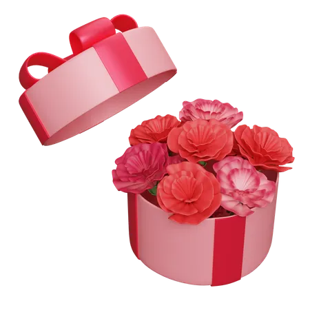 Boîte à fleurs  3D Icon