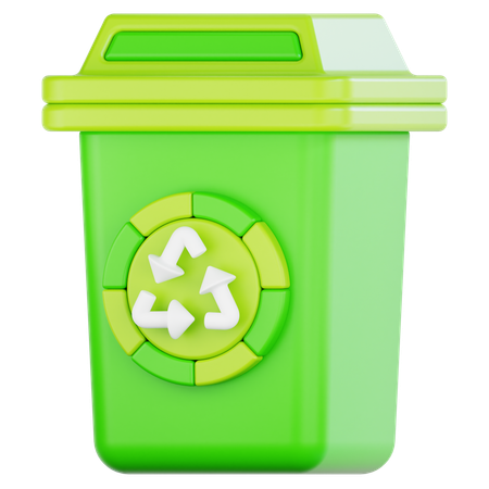 Poubelle de recyclage  3D Icon