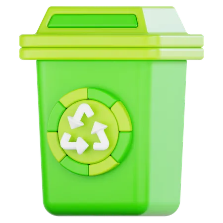 Poubelle de recyclage  3D Icon