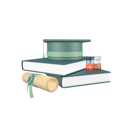 Bachelor Books  3D Icon