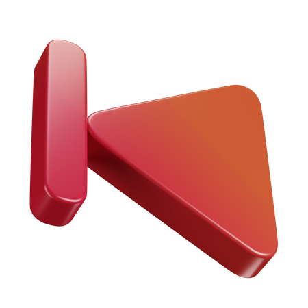 Back  3D Icon
