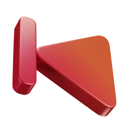 Back  3D Icon