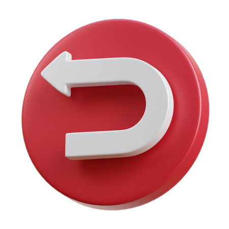 Back  3D Icon