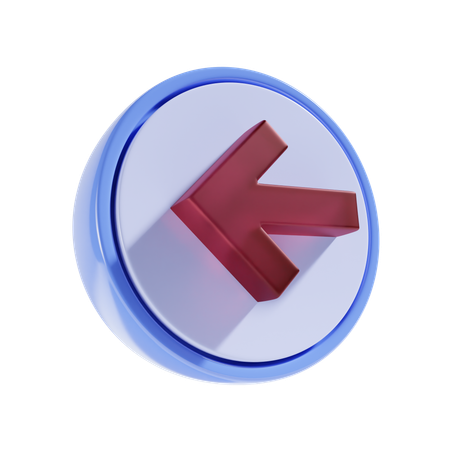 Back  3D Icon