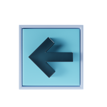 Back Arrow  3D Icon