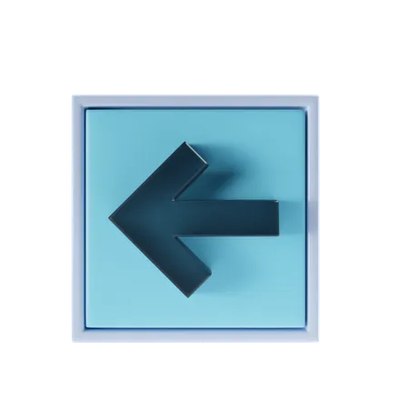Back Arrow  3D Icon