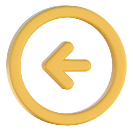 Back Arrow  3D Icon