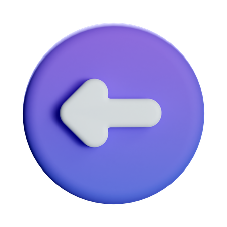 Back Arrow  3D Icon