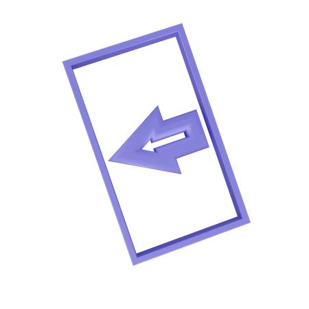 Back Arrow  3D Icon