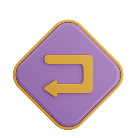 Back Arrow  3D Icon