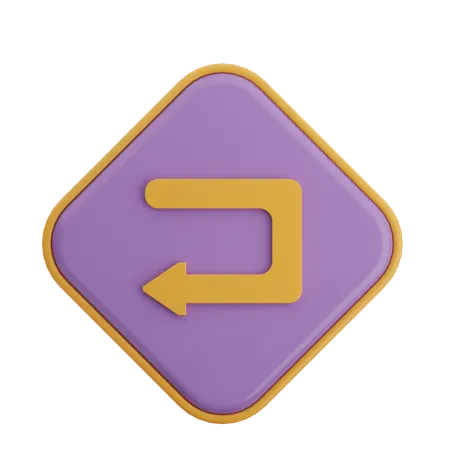 Back Arrow  3D Icon