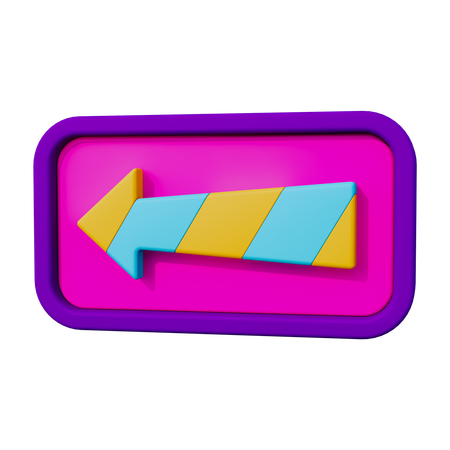 Back Arrow  3D Icon