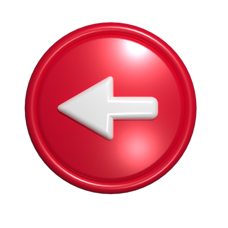 Back Arrow  3D Icon