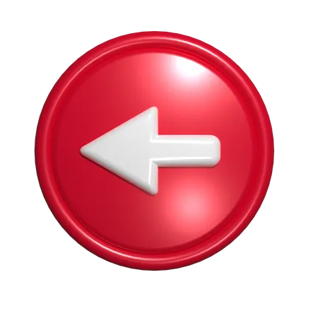 Back Arrow  3D Icon